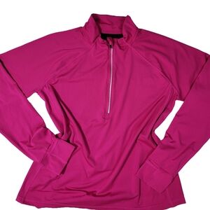 Women's Pink Quarter-Zip Top